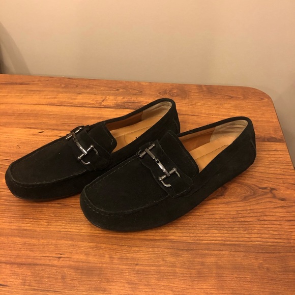 Alfani Other - Men’s size 10.5 black suede loafers